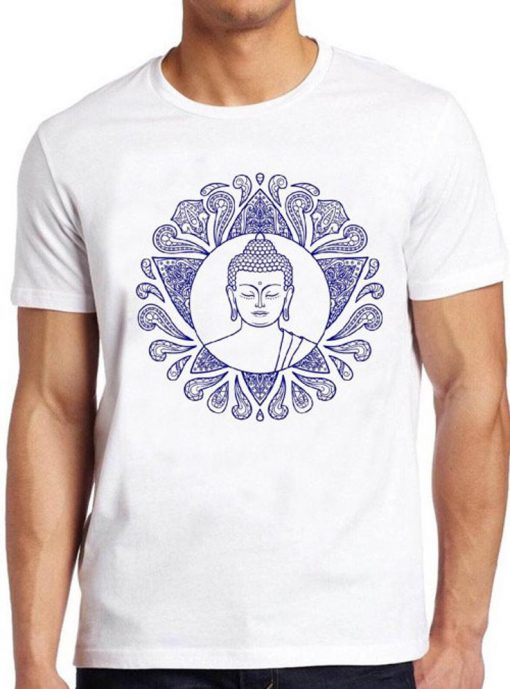 Buddha T Shirt Vintage Yoga Buddhist Namaste Wisdom Lotus