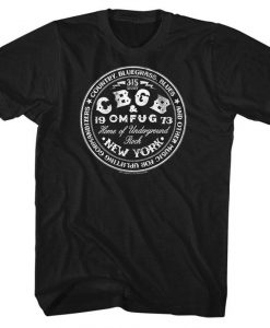 CBGB Circle Logo Black Adult T-Shirt