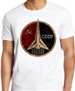 CCCP T Shirt Soviet USSR Hammer & Sickle Russian Vintage Cool Gift Tee