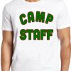 Camp Staff T Shirt Retro Camping Crystal Lake Councillor Funny