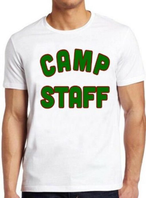 Camp Staff T Shirt Retro Camping Crystal Lake Councillor Funny