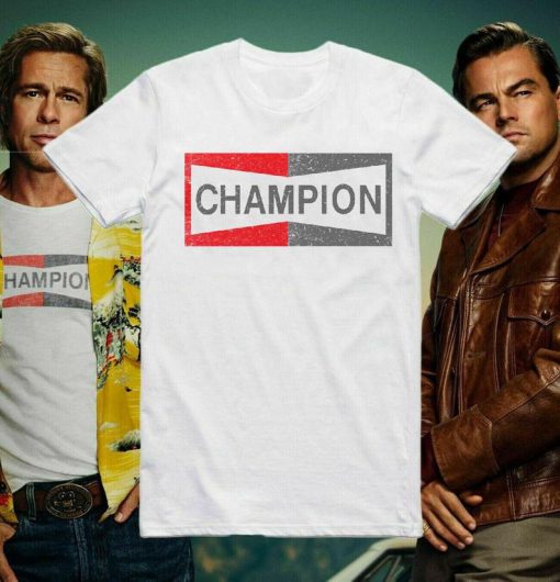 Champion Brad Pitt T Shirt Once Upon A Time In Hollywood