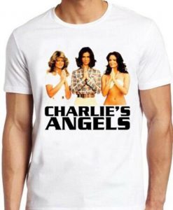 Charlies Angels T Shirt Retro 70s TV Farrah Fawcett Hawaii Five-O Magnum Tee