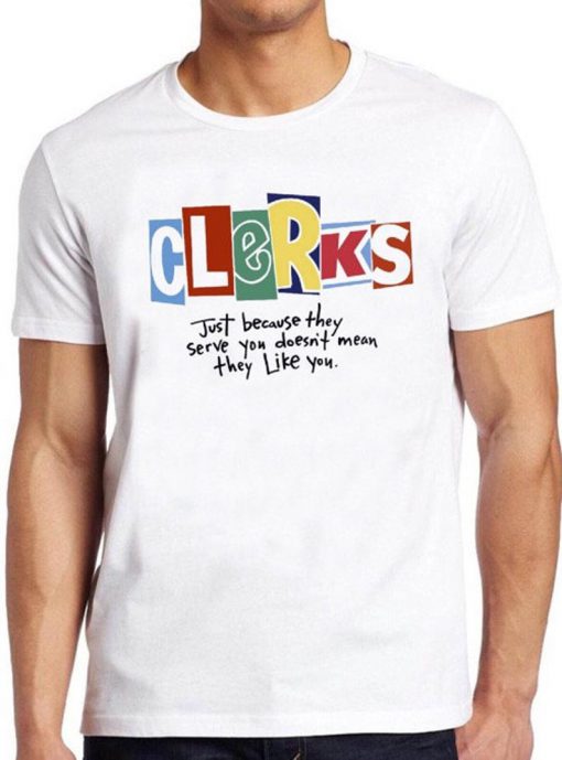 Clerks T Shirt Comedy Film 90s Cult Movie Vintage