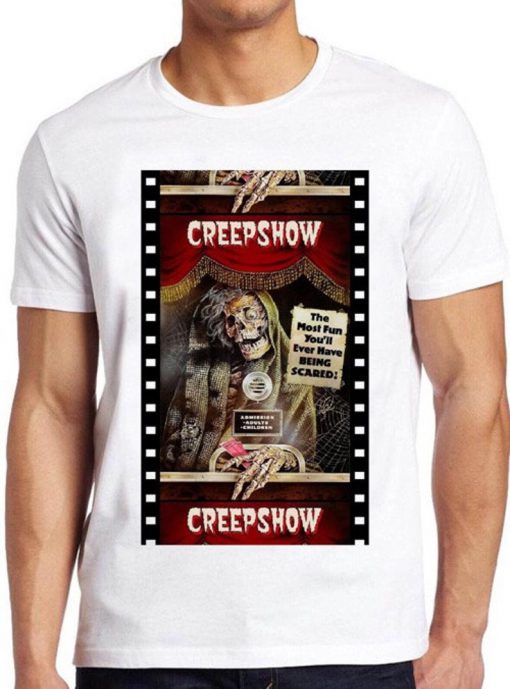 Creep Show T Shirt Black Comedy Cool Gift Horror 80s Halloween Skull Funny Tee