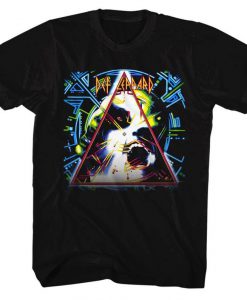 Def Leppard Hysteria Logo Black Adult T-Shirt