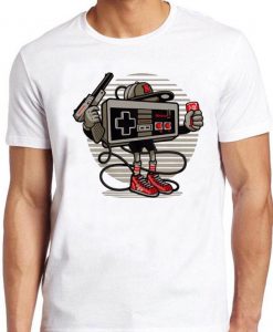 Gamer Retro T Shirt Nintendo Gamepad Controller Vintage Cool Gift Tee