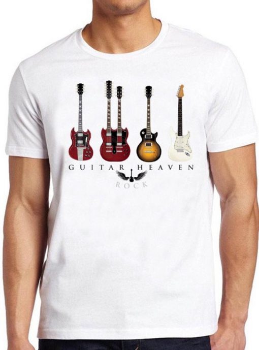 Guitar Heaven T Shirt Rock Funny