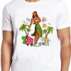 Hula Girl T Shirt Hawaiian Surfing Sailing Nautical Aloha