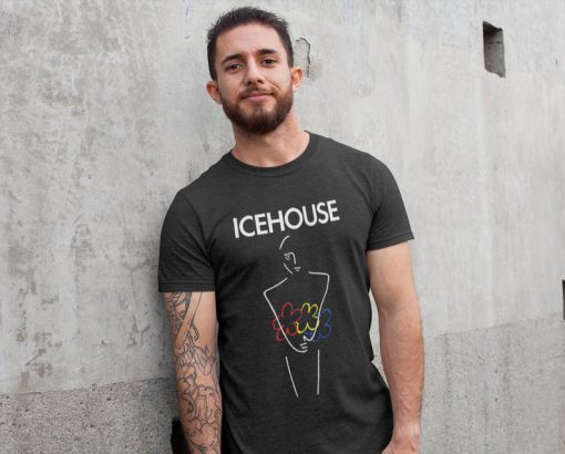 Icehouse Man of Colours Rock VTG Black T Shirt