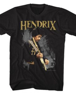 Jimi Hendrix Black Adult T-Shirt