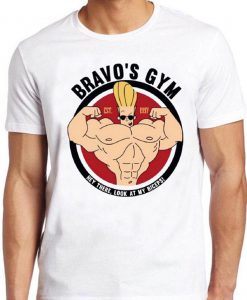 Johnny Bravo's Gym T Shirt Weightlifting Bodybuilding