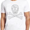 Jolly Roger T Shirt Pirate Flag Skull Sailing Crossbones Treasure Gift Tee 101