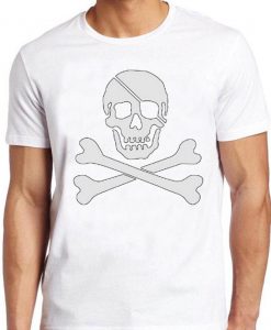 Jolly Roger T Shirt Pirate Flag Skull Sailing Crossbones Treasure Gift Tee 101