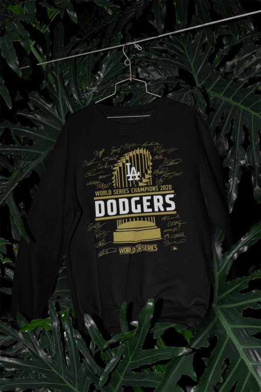 LA Dodgers 2020 World Champions - Dodgers Team Signatures - Dodgers Sweatshirt