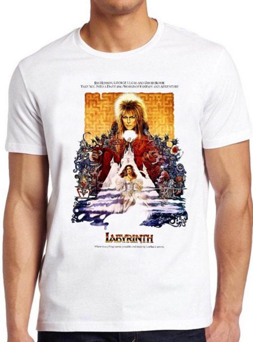 Labyrinth T Shirt Bowie Movie Film Poster Vintage Cult