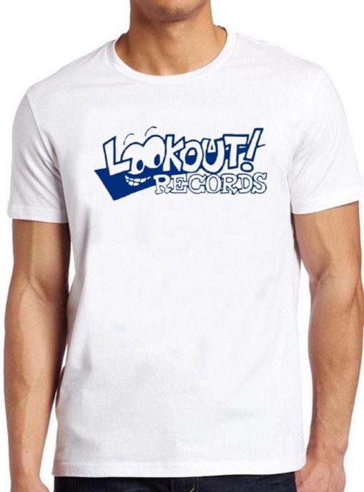 Lookout Records T Shirt Logo Music Punk Rock Label Cool Gift Tee