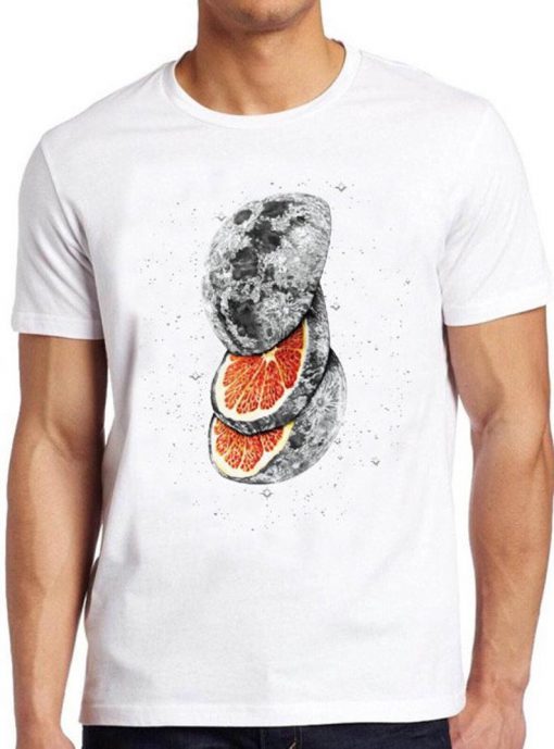 Lunar Fruit T Shirt Planet Sci Fi Science Fiction Space Cosmic Galaxy