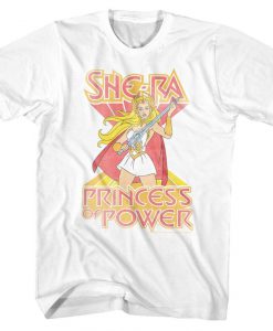 Masters of the Universe She Ra White Adult T-Shirt