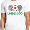 Mexico 86 T Shirt Logo 80s Football Retro World Cup Maradona Cool Gift Tee