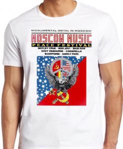 Moscow Music Peace Festival T Shirt Ussr Poster Retro Vintage