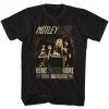 Motley Crue Classic Home Sweet Home Black Adult T-Shirt
