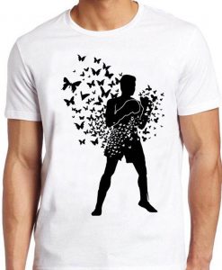 Muhammed Ali T Shirt Float Like A Butterfly Boxing Box