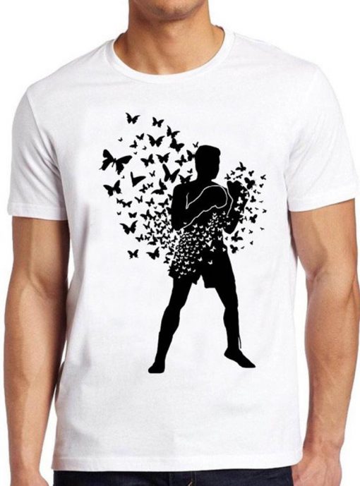 Muhammed Ali T Shirt Float Like A Butterfly Boxing Box