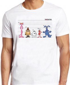 Pink Panther T Shirt Height Comparison Chart Funny