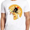 Pizza Moon T Shirt Graphic Retro