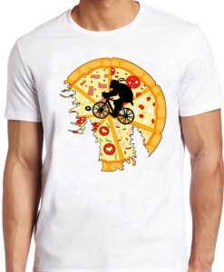 Pizza Moon T Shirt Graphic Retro