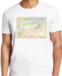 Scotch T Shirt Whisky Liquor Scotland Speyside Region Distilleries