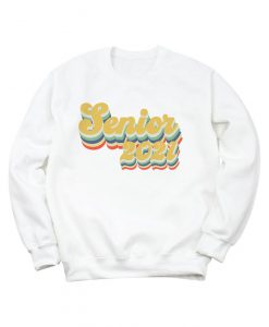 Senior 2021 Retro Graduation Sweatshirt