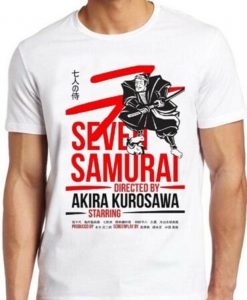 Seven Samurai T Shirt Akira Kurosawa Japan Vintage