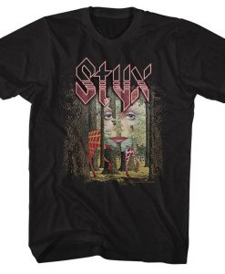 Styx The Grand Illusion Black Adult T-Shirt