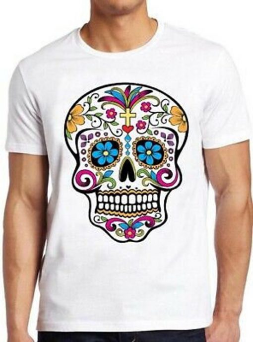 Sugar Skull T Shirt Calavera Art Mandala Present Funny