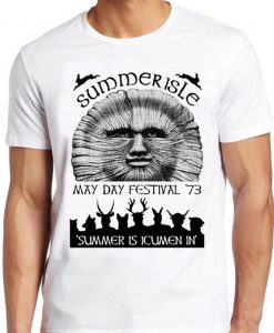 Summerisle Festival T Shirt May Day 70s The Wickerman Retro Tee