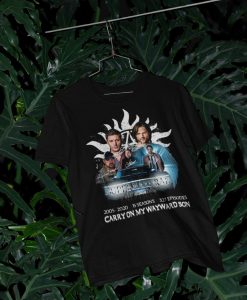 Supernatural Movie Signature Carry On My Wayward Son Tshirt