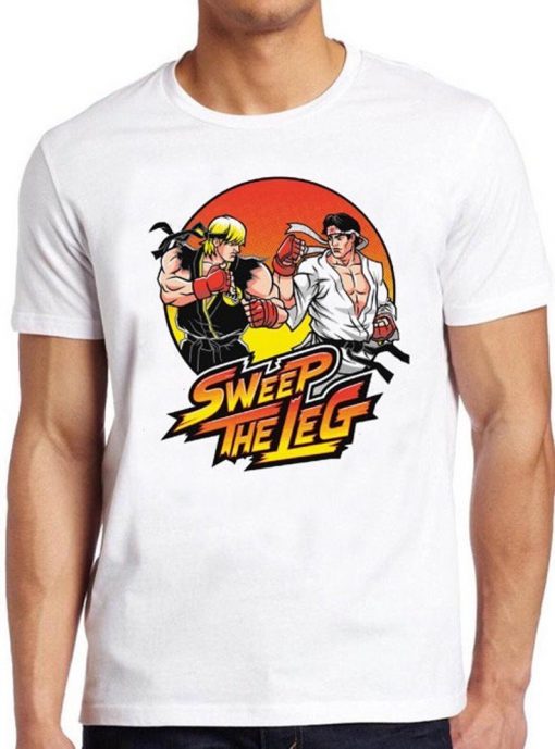 Sweep The Leg T Shirt Karate Kid Film 80s Movie Cobra Kai Cool Gift Tee