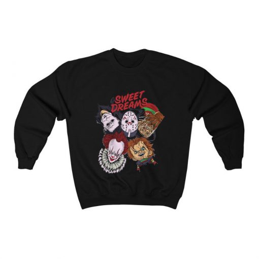 Sweet Dreams Horror Movie, Pennywise, Friday The 13th, Jason Voorhees, Nightmare On Elm Street Freddy Krueger, Jason Sweatshirt