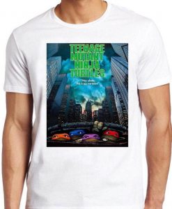 Teenage Mutant T Shirt Ninja Turtles 90s Movie Film Vintage