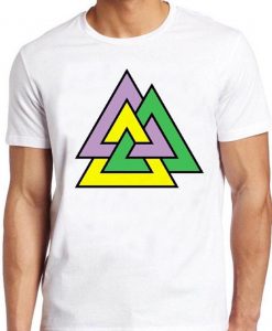 The Valknut Symbol T Shirt Triangles Nordic Mythology Odin