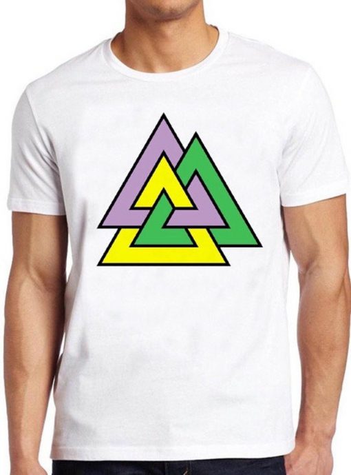 The Valknut Symbol T Shirt Triangles Nordic Mythology Odin