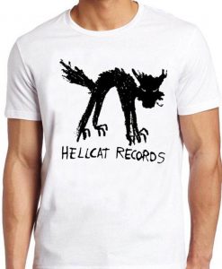 Vinyl Records T Shirt Seattle Record Store Music Cat Hellcat Cool Tee