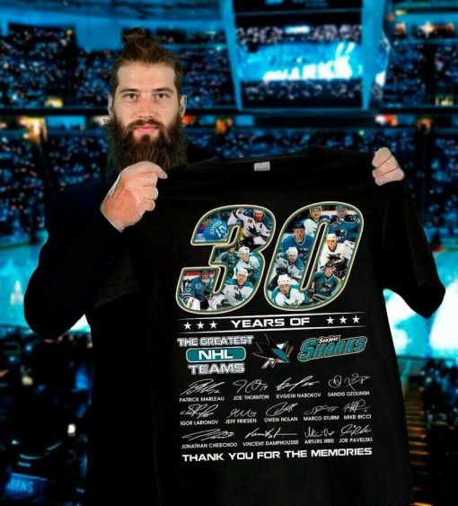 2021 Gift San Jose Sharks 30 years of the greatest NHL Teams Fan Lover Unisex Trending tshirt