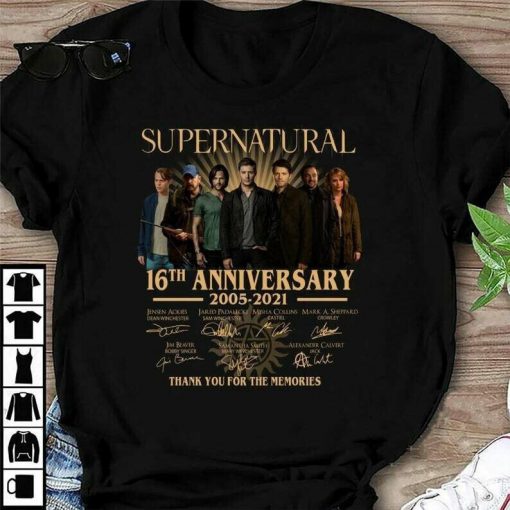 2021 Gift Supernatural 16th anniversary 2005-2021 Fan Lover Unisex Trending tshirt