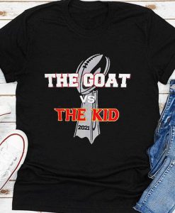 2021 The Goat Vs The Kid Super Bowl 55 Florida Tampa Bay Buccaneers Tom Brady NFL Football Team Fan Unisex Tshirt