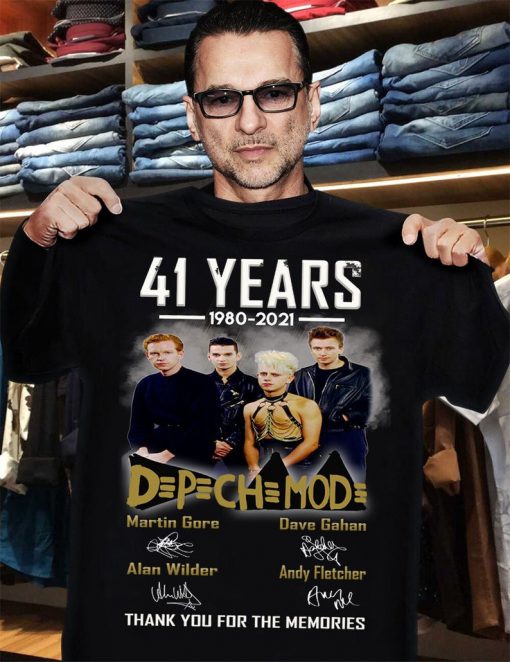 41 Years Of D P CH MOD Dave Gahan Martin Core Gift Fan Lover Unisex Trending tshirt