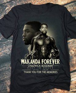 Always Remember RIP Black Panther Chadwick Boseman 1976-2020 Wakanda Forever Black Excellence Unisex Trending Tshirt