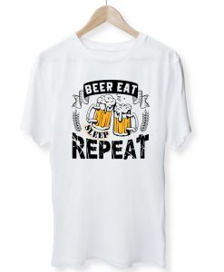 Beer Eat Sleep Repeat - Funny Joke Dad Gift Birthday Drinking Men's T-Shirt